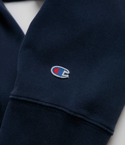 Champion Reverse Weave Afterhood Hoodie - Navy