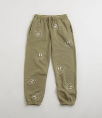 Civilist Allover Smiler Joggers in Olive