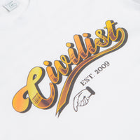 Civilist Cheers T-Shirt - White thumbnail