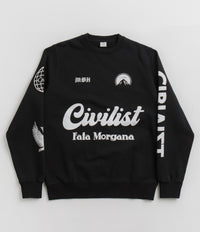 Civilist Fata Morgana Crewneck Sweatshirt in Black