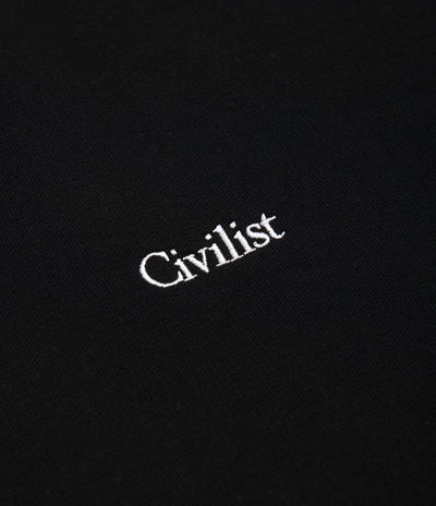 Civilist Mini Logo Crewneck Sweatshirt - Black