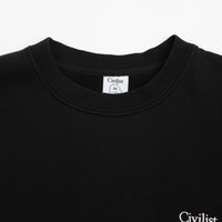 Civilist Mini Logo Crewneck Sweatshirt - Black thumbnail