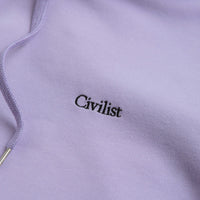 Civilist Mini Logo Hoodie in Lavender thumbnail