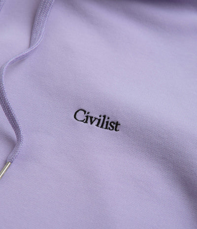 Civilist Mini Logo Hoodie in Lavender