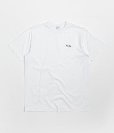 alpha industries basic small logo t shirt jet stream white - Civilist Mini Logo  T - Shirt | ArvindShops - Brown