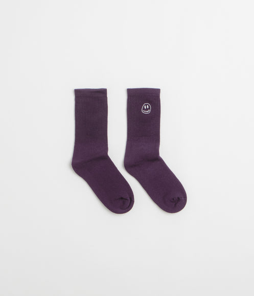 Civilist Mono Smiler Socks - Grape
