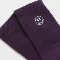 Civilist Mono Smiler Socks - Grape thumbnail
