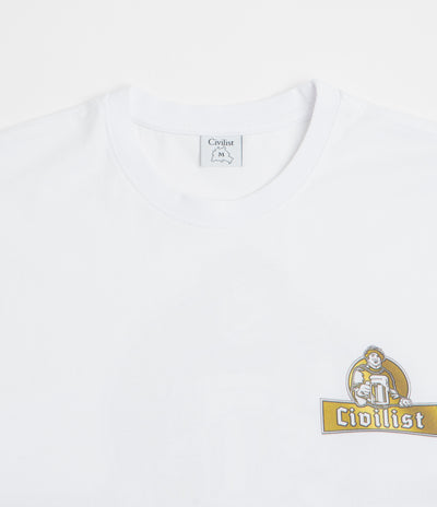 Civilist Schulle Chrome T-Shirt in White