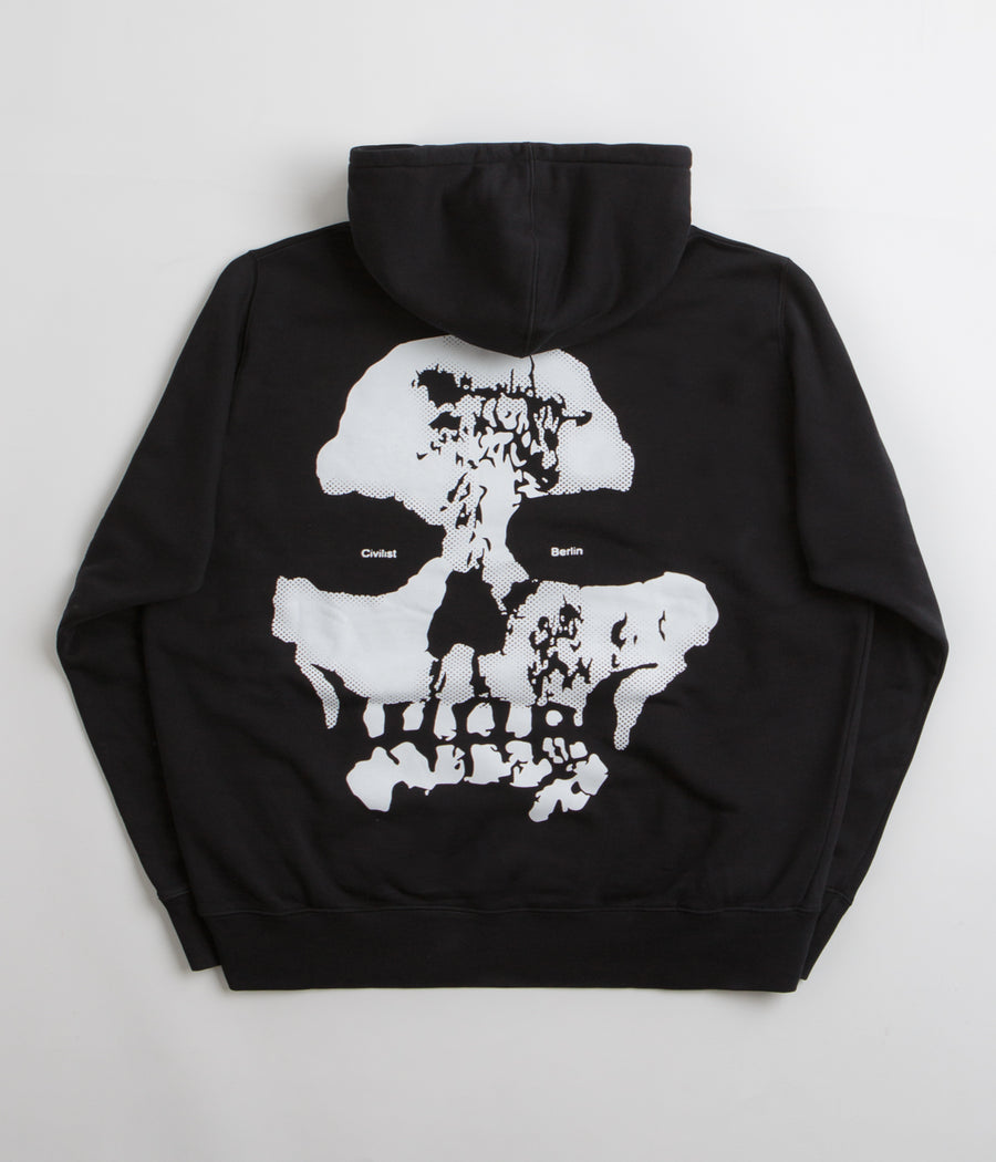 Civilist Skull Hoodie in Black