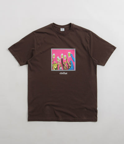 Civilist The End T-Shirt in Brown