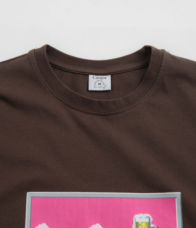 Civilist The End T-Shirt in Brown