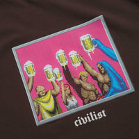 Civilist The End T-Shirt in Brown thumbnail