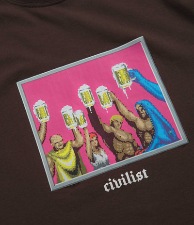 Civilist The End T-Shirt in Brown