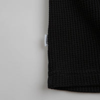Civilist Thermal Waffle Long Sleeve T-Shirt in Black thumbnail