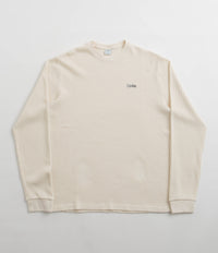 Civilist Thermal Waffle Long Sleeve T-Shirt in Ecru
