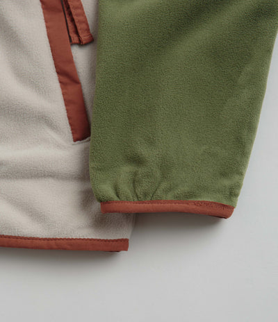 Columbia Back Bowl Lightweight Fleece in Canteen and Dark Stone / Auburn