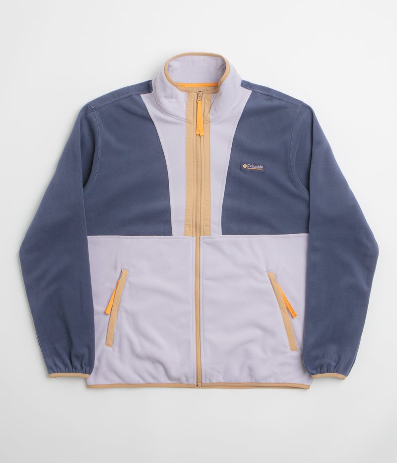 Columbia Backbowl II Lightweight Full Zip Fleece in Nocturnal and Lavender Pearl