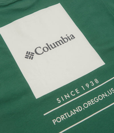 Columbia Barton Springs Graphic T-Shirt - Rain Forest / Dark Stone