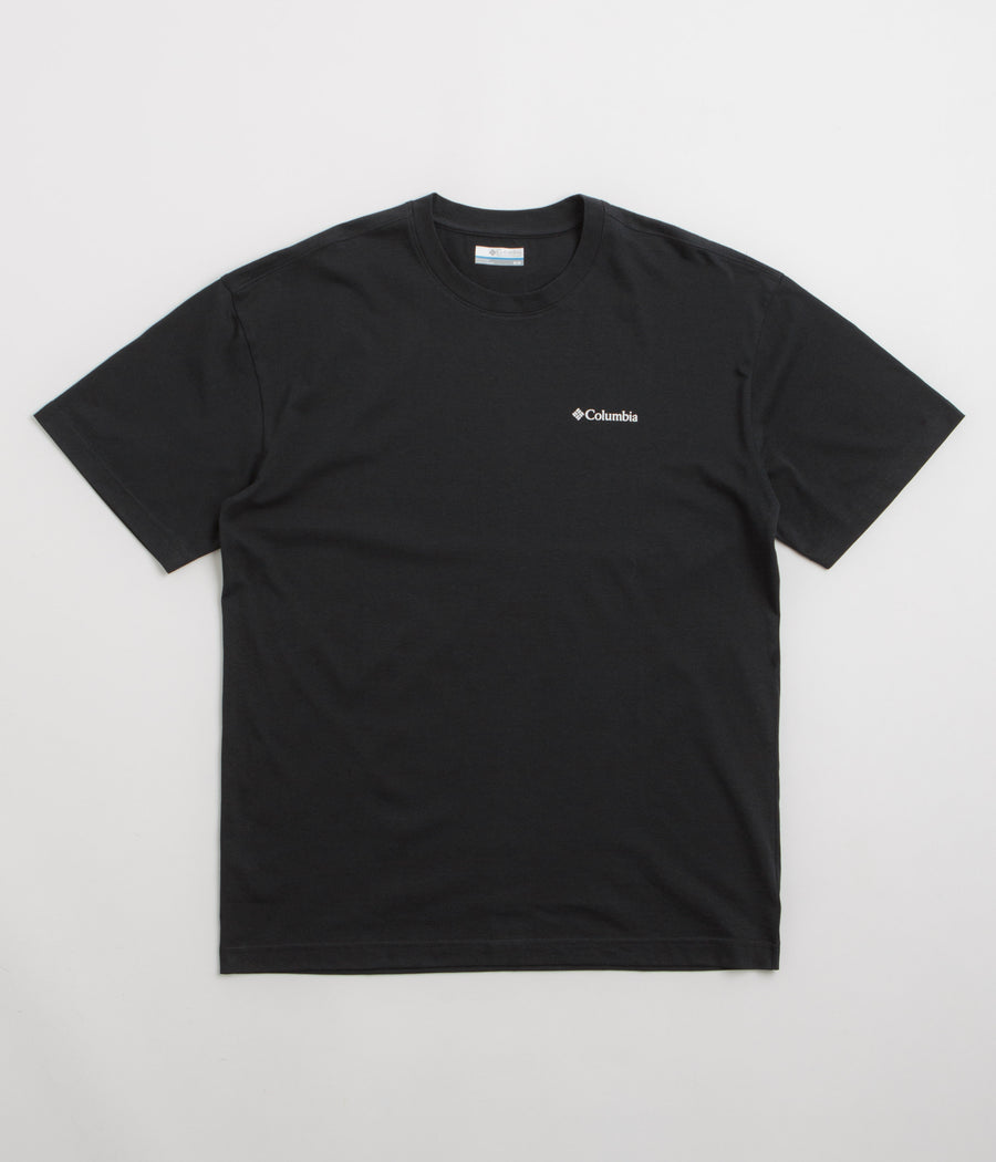 Columbia Black Butte Graphic T-Shirt in Black and Linear View