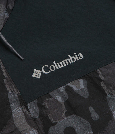 Columbia Challenger II Printed Windbreaker Jacket in Black Treebark and Black