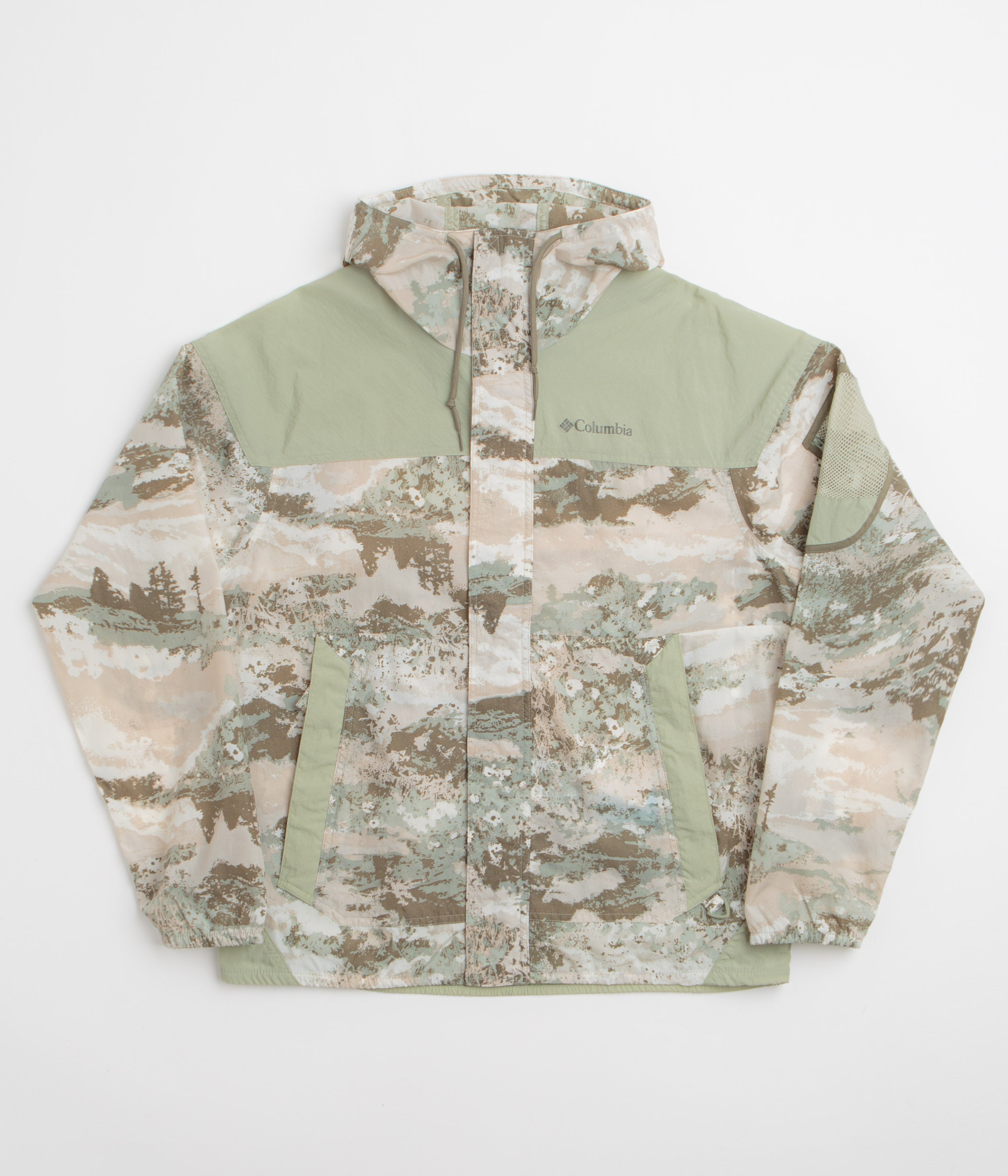 Columbia Challenger II Printed Windbreaker Jacket - Safari Fieldaze / Safari