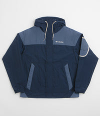 Columbia Challenger II Windbreaker Jacket in Collegiate Navy and Dark Mountain