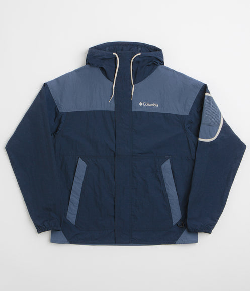 Columbia Challenger II Windbreaker Jacket - Collegiate Navy / Dark Mountain