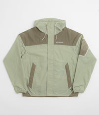 Columbia Challenger II Windbreaker Jacket in Safari and Stone Green