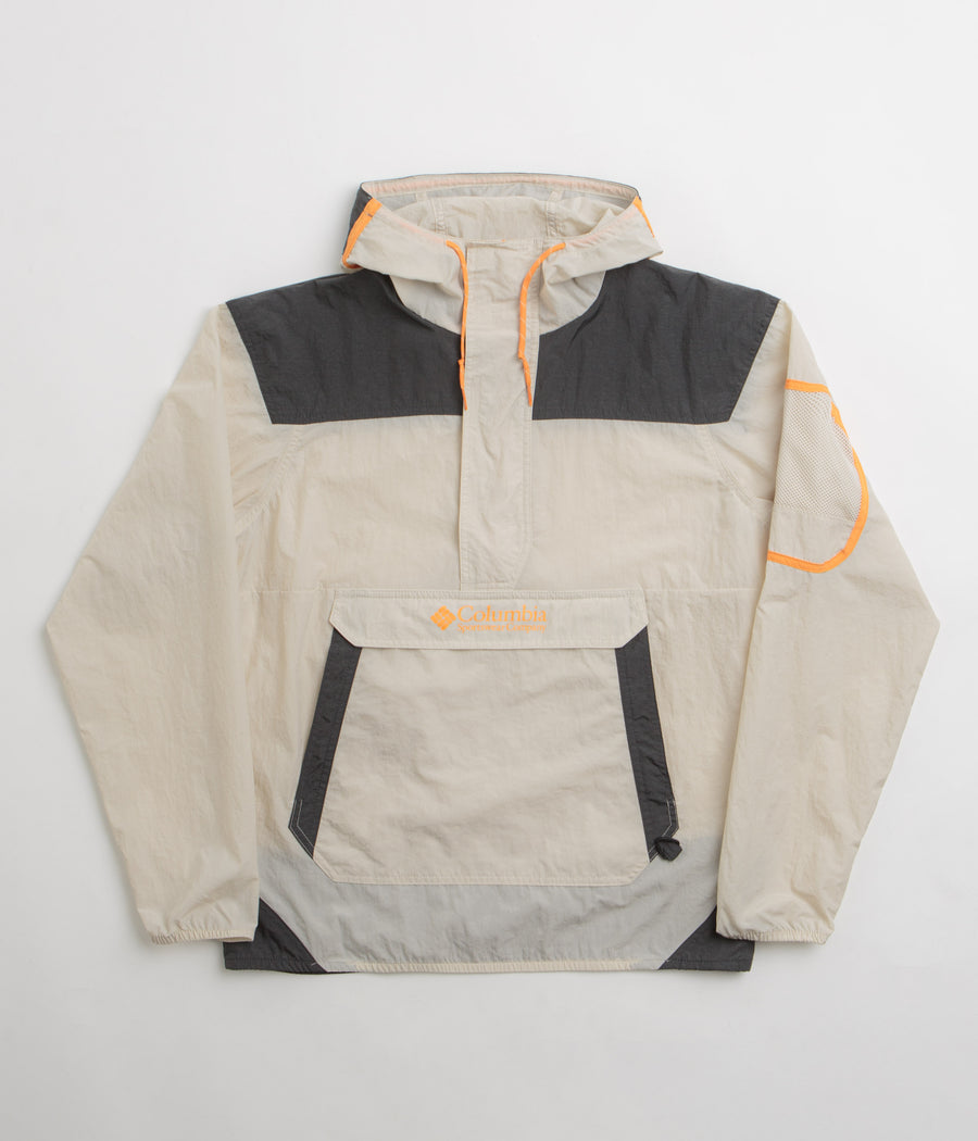 Columbia Challenger Windbreaker Anorak in Dark Stone and Shark