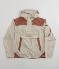 Columbia Challenger Windbreaker Jacket in Dark Stone and Auburn