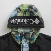 Columbia Challenger Windbreaker Jacket in Napa Green Chasing Falls Print and Black thumbnail