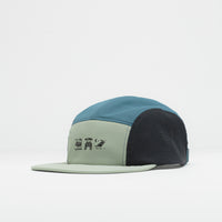 Columbia Creek Side 5 Panel Cap - Safari / Black / 3 Little Icons thumbnail