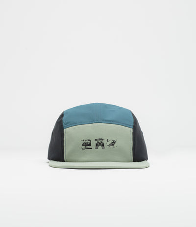Columbia Creek Side 5 Panel Cap - Safari / Black / 3 Little Icons