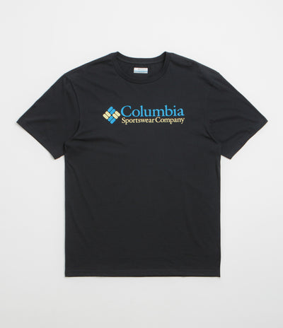 Columbia CSC Basic Logo T-Shirt - Black / CSC Retro Logo / Blue