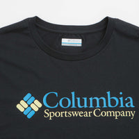 Columbia CSC Basic Logo T-Shirt - Black / CSC Retro Logo / Blue thumbnail