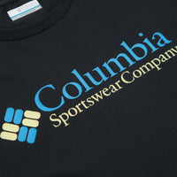 Columbia CSC Basic Logo T-Shirt - Black / CSC Retro Logo / Blue thumbnail