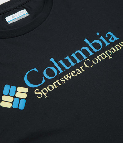 Columbia CSC Basic Logo T-Shirt - Black / CSC Retro Logo / Blue