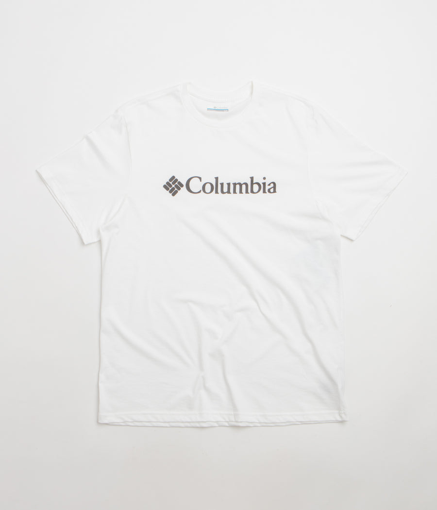 Columbia CSC Basic Logo T-Shirt in White and Gem Columbia