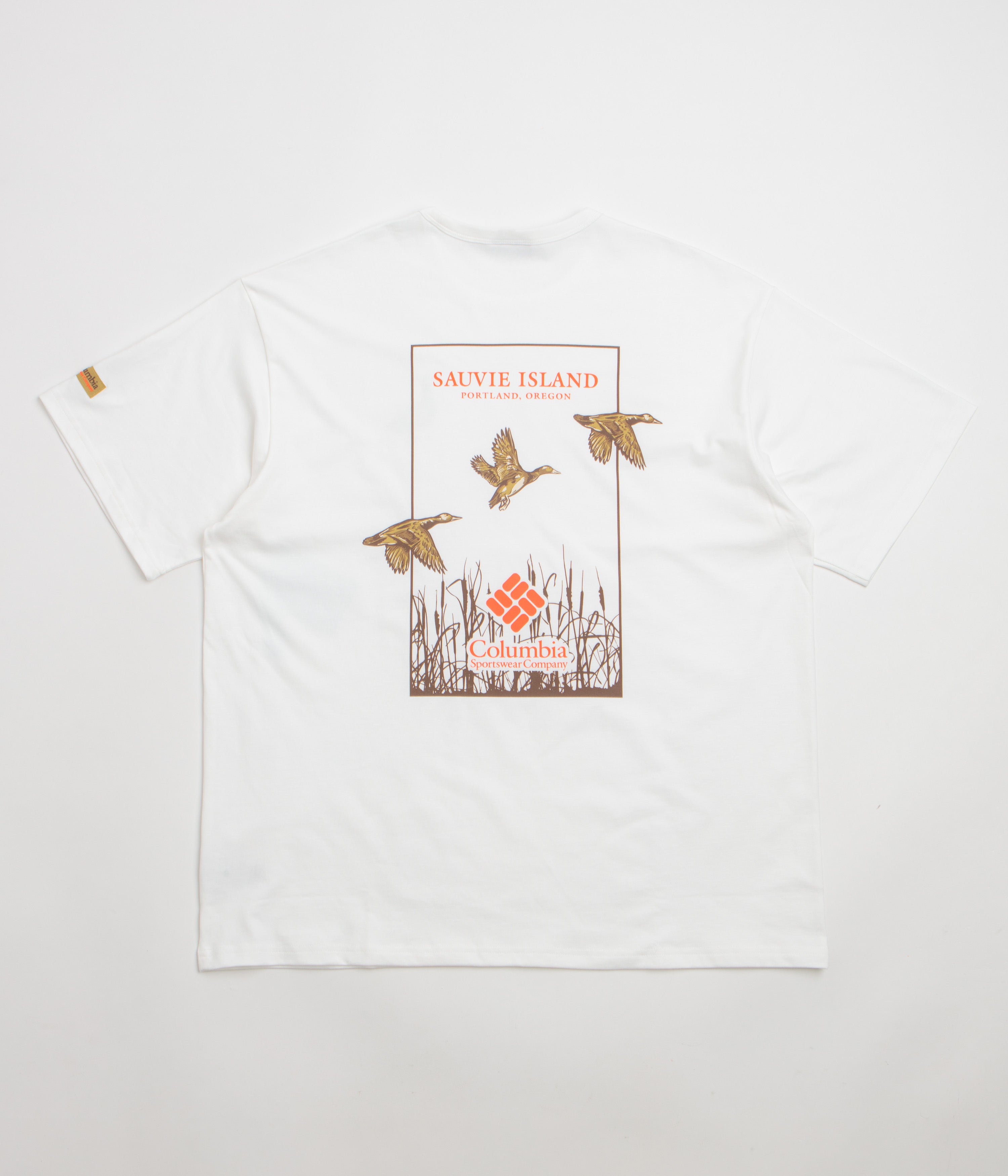 Columbia CSC Heavyweight Back Graphic T-Shirt - White / Duck Heritage
