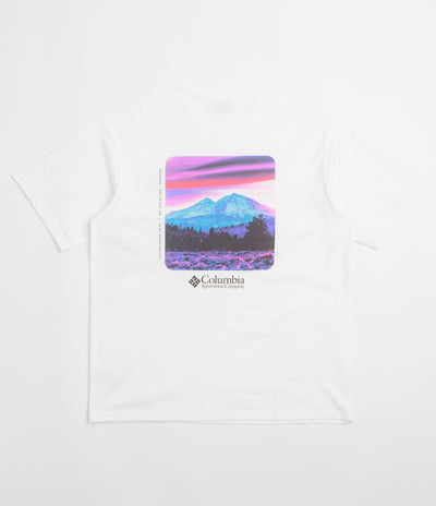 Columbia CSC Heavyweight Back Graphic T-Shirt in White and Photoreal CMYK