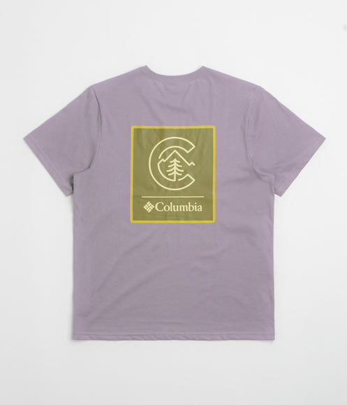 Columbia CSC Logo Back T-Shirt - Shale Purple / Linework C Badge
