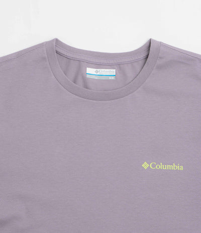 Columbia CSC Logo Back T-Shirt in Shale Purple and Linework C Badge