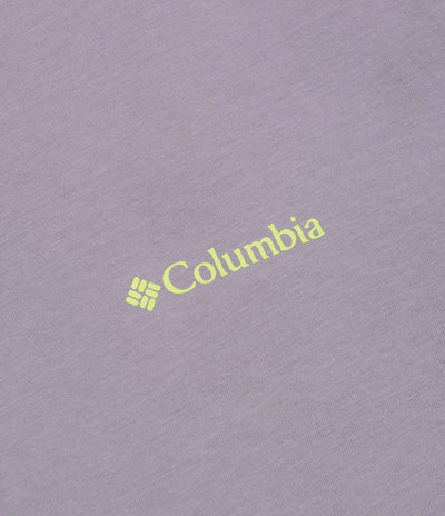 Columbia CSC Logo Back T-Shirt in Shale Purple and Linework C Badge