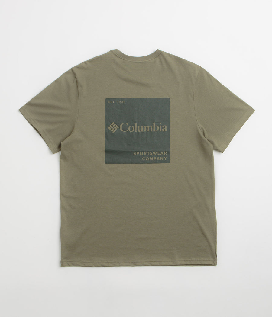 Columbia CSC Logo Back T-Shirt - Stone Green / Boxy Brand
