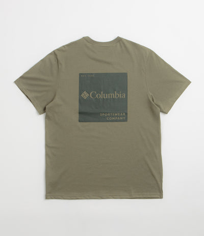 Columbia CSC Logo Back T-Shirt - Stone Green / Boxy Brand