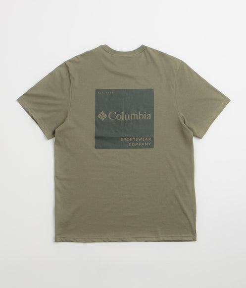 Columbia CSC Logo Back T-Shirt - Stone Green / Boxy Brand