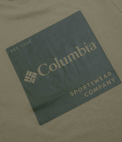 Columbia CSC Logo Back T-Shirt - Stone Green / Boxy Brand