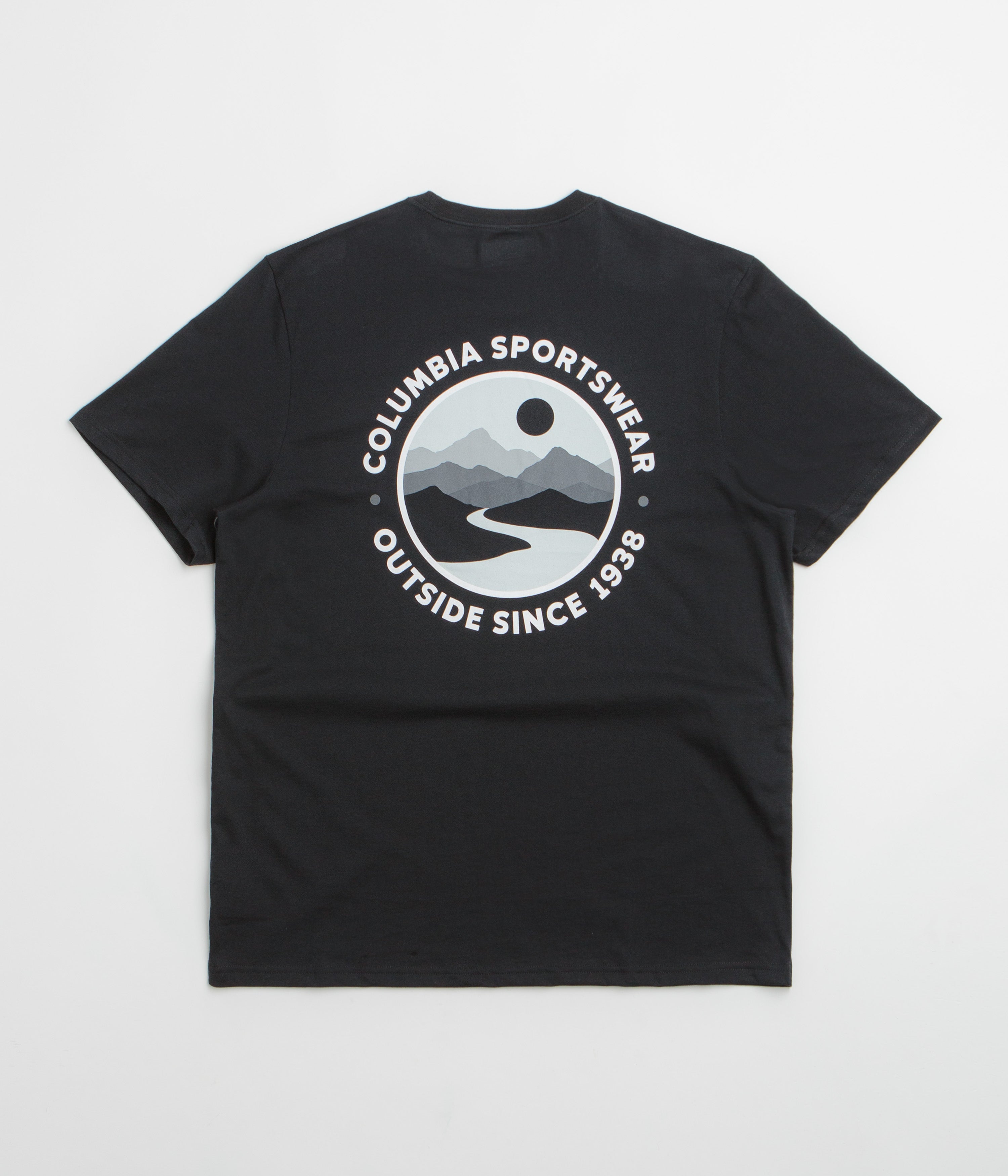 Columbia CSC Outdoor Back Graphic T-Shirt in Black and Scoped View