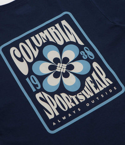 Columbia CSC Outdoor Back Graphic T-Shirt - Collegiate Navy / Flower Power Badge