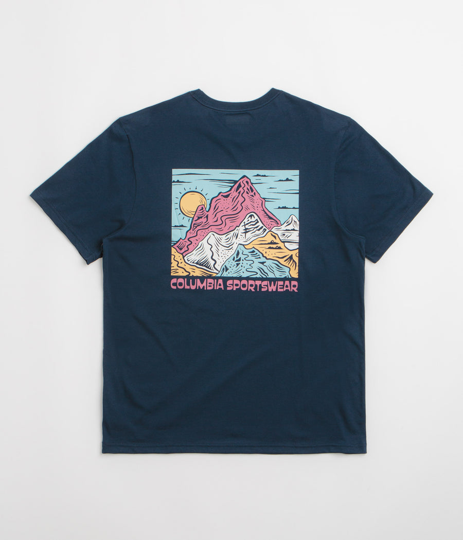 Columbia CSC Outdoor Back Graphic T-Shirt - Collegiate Navy / Sunscape
